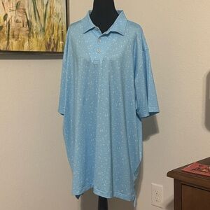 Peter Millar Summer Comfort Size XXL Sailing Away Sailboat Golf Polo Shirt 2XL